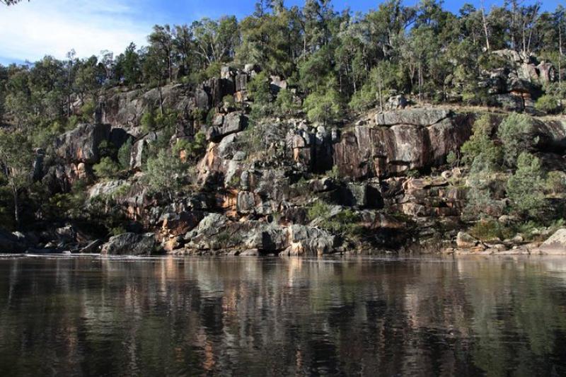 Granite gorges line the Namoi River in Warrabah National ParkOne of the beautiful spots along the river near Gum Holes campground in Warrabah National Park. 