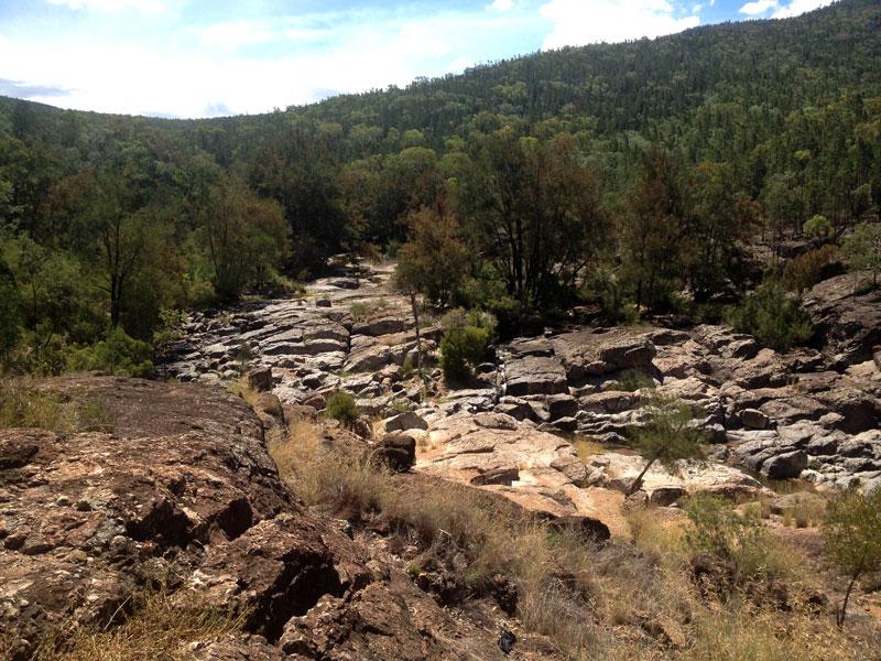 Rocky CreekView from the picnic / camping area of the Glacial Area