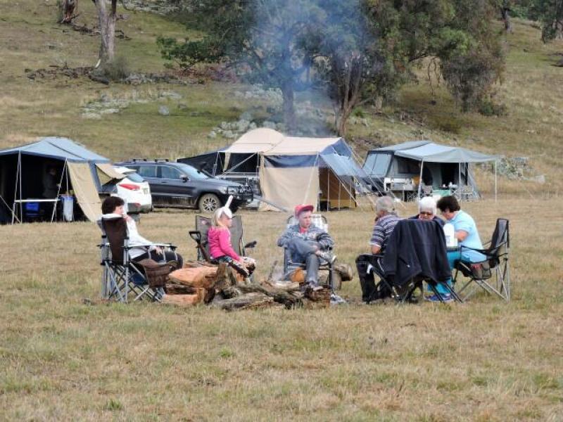 Camp at Old Bara