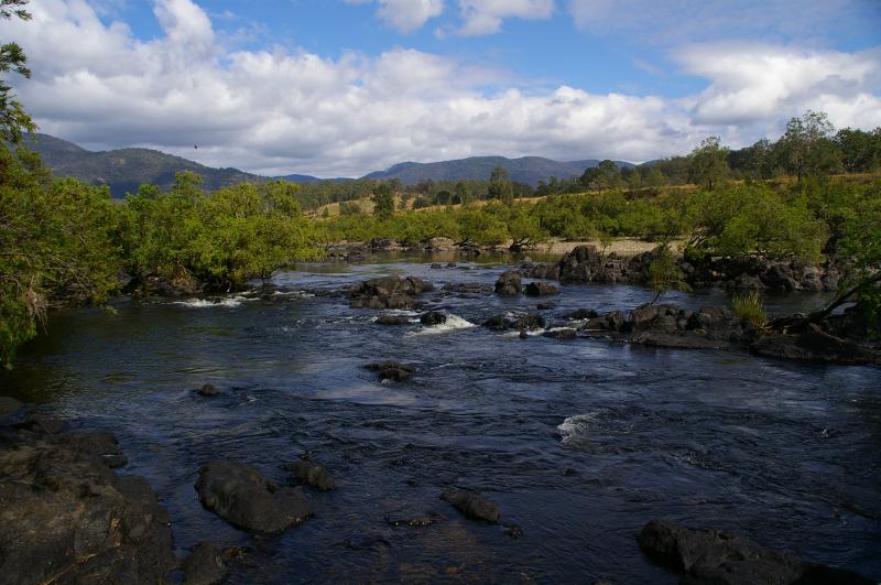 Cangai BridgeLooking upstream from Cangai Road Bridge.