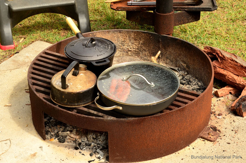 Black Rocks-- BBQ facilities at every campsite at Black Rocks Campground