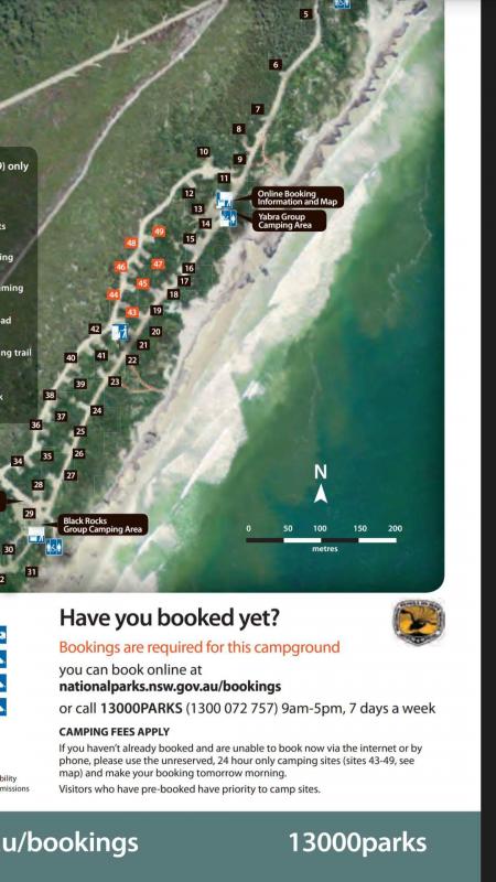 Black Rocks- - campsite map