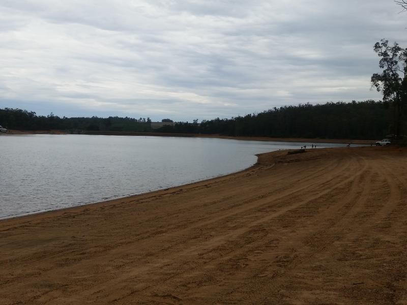 Glen Mervyn DamThe west bank of Glen Mervyn Dam