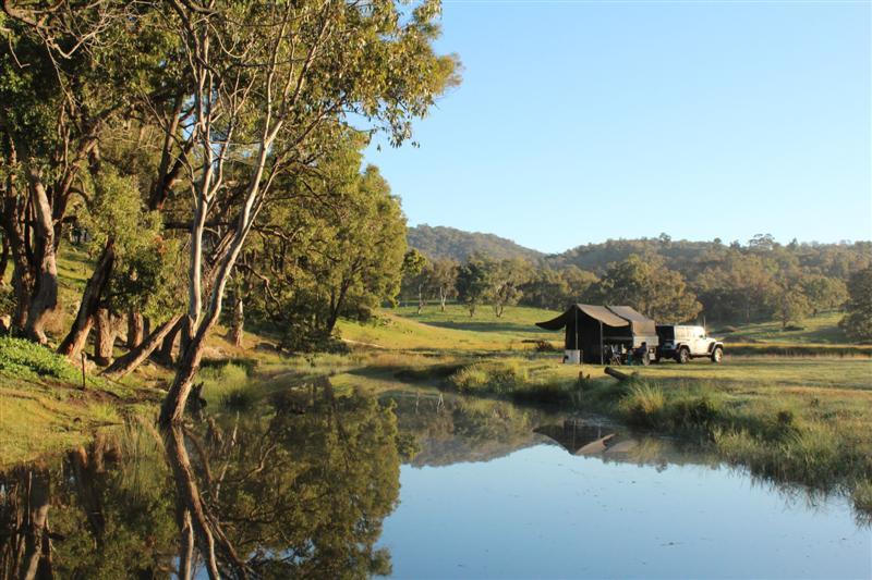 Camp at Old BaraCreek Flat