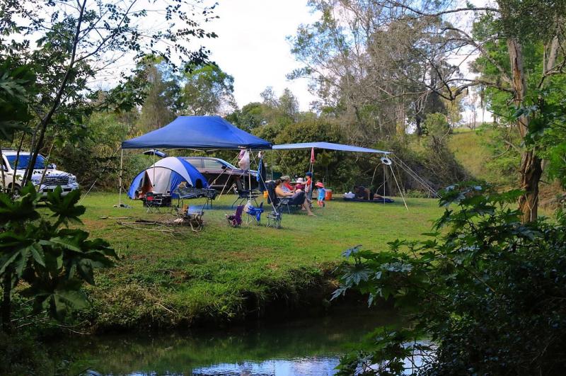 Bluff Creek KenilworthCamping by the creek