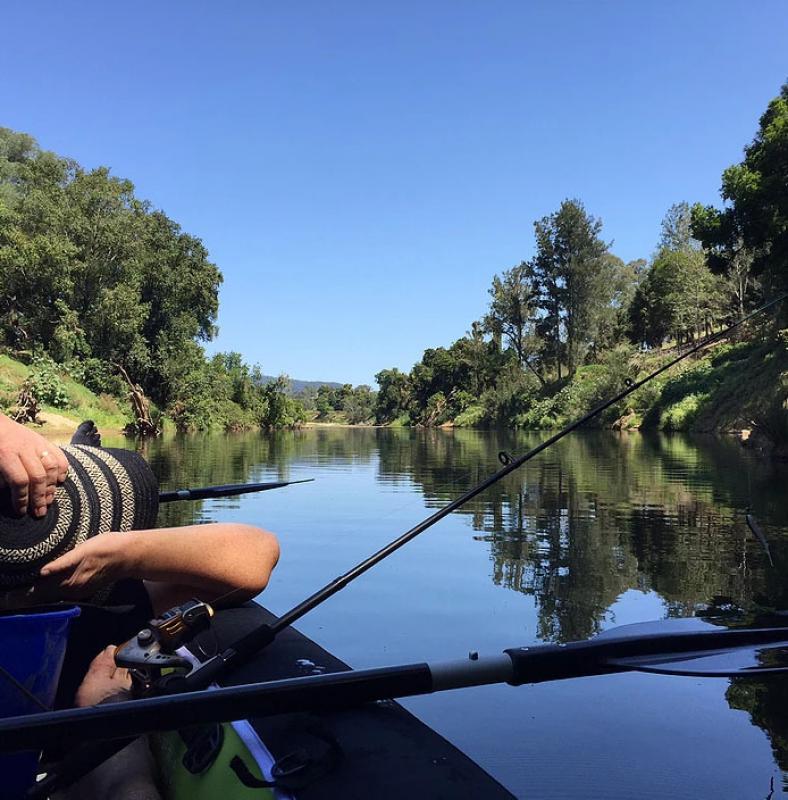 Bluff Creek KenilworthKayak fishing