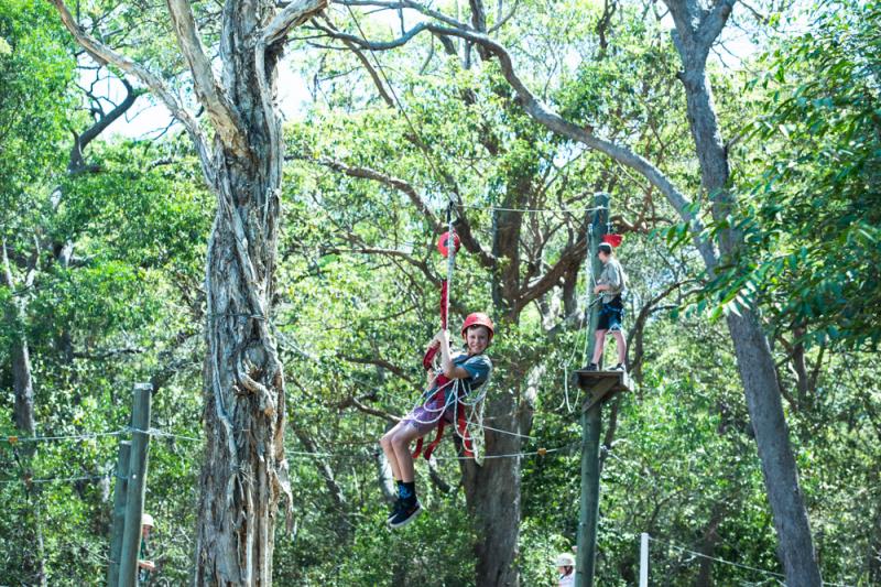 Apex Camps Sunshine CoastFlying fox fun